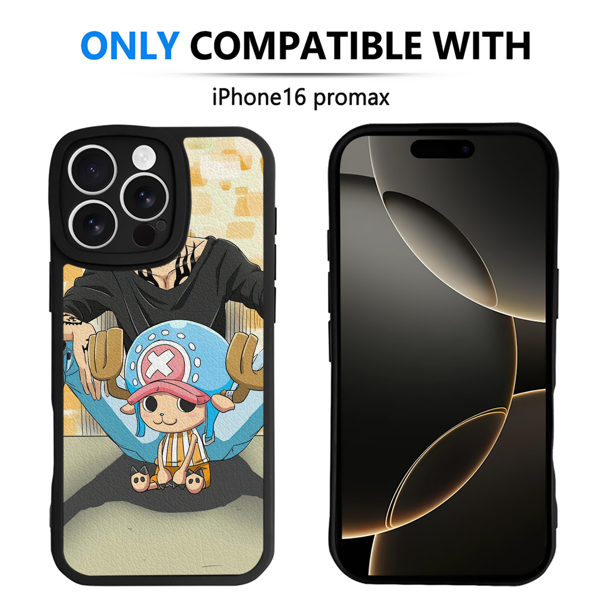 （画像用） ワンピース ONE PIECE 【iPhone 16シリーズ対応】シリコンスマホケース（レザー調） 材質：シリコン
